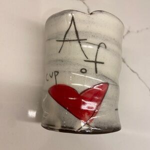 Handcrafted Ceramic Cup of Love, by Zpots